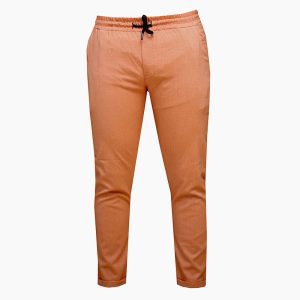 Monochrome Casual Pants for Men - Orange