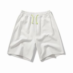 White Casual Shorts for Men - Short pants. Luxury Wear, Sweatshorts, Sweatpants