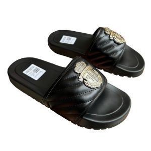 Black Billionaire Sandals/ Open Shoes for Men available at Fashion Clinik