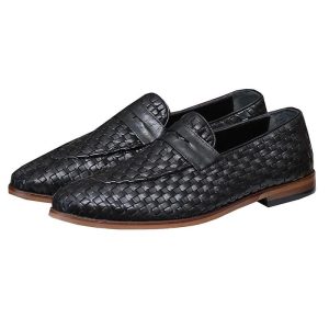Formal Slip-On Shoes for Men, Black in Colour