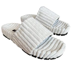 Luxury Sandals and Slippers for Men. White Open Shoes for men.