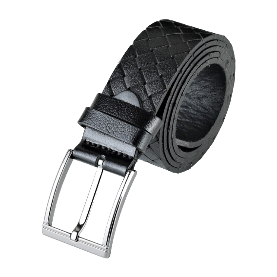 Black Leather Belt for Men