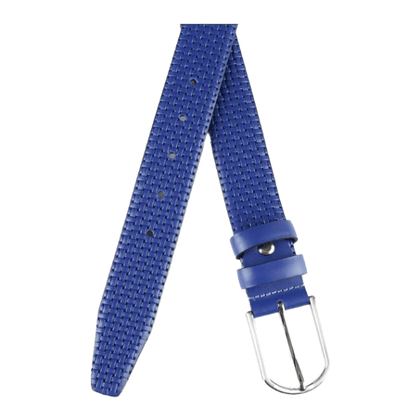 Blue Synthetic Belt for Men