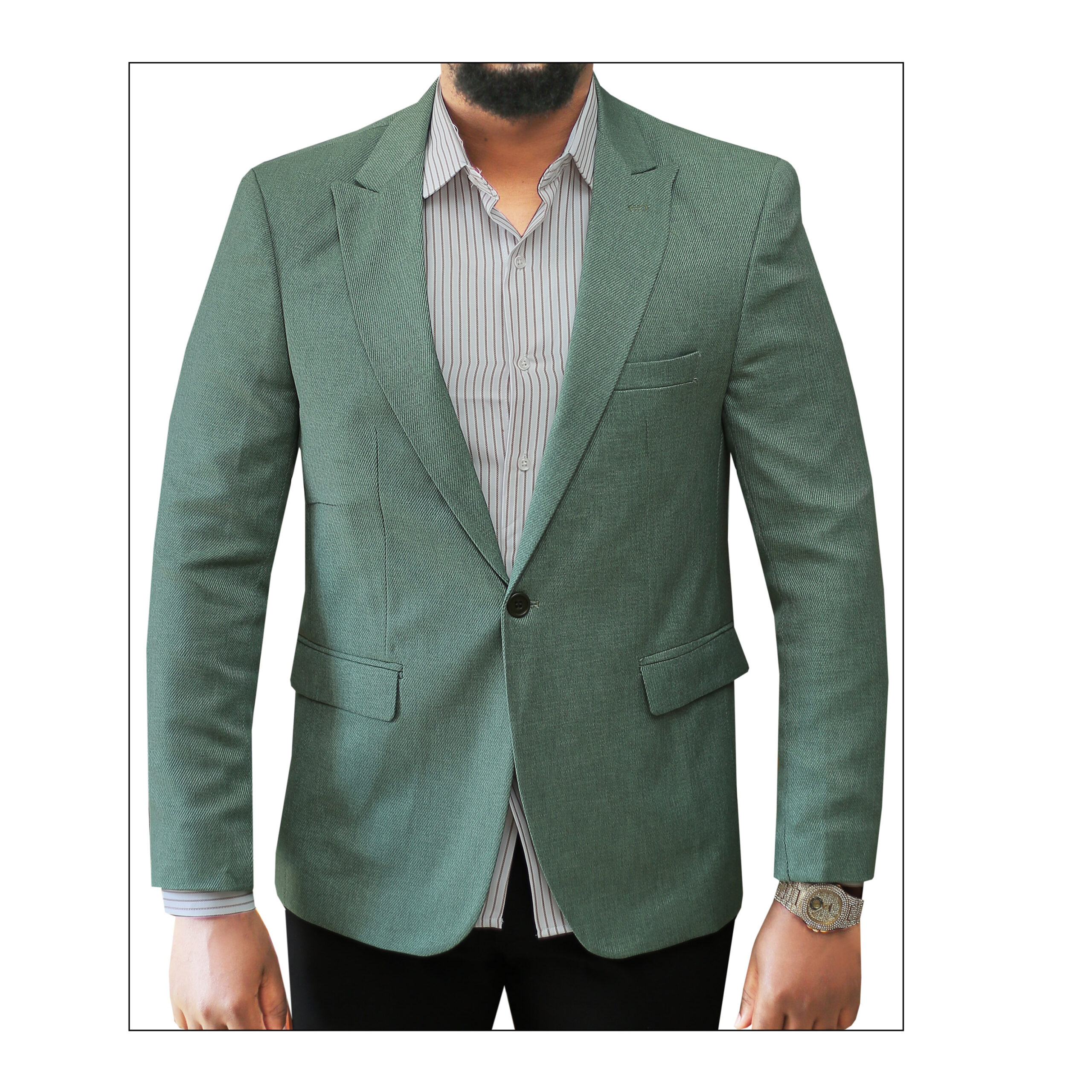 Men's Blazers - Green Colour
