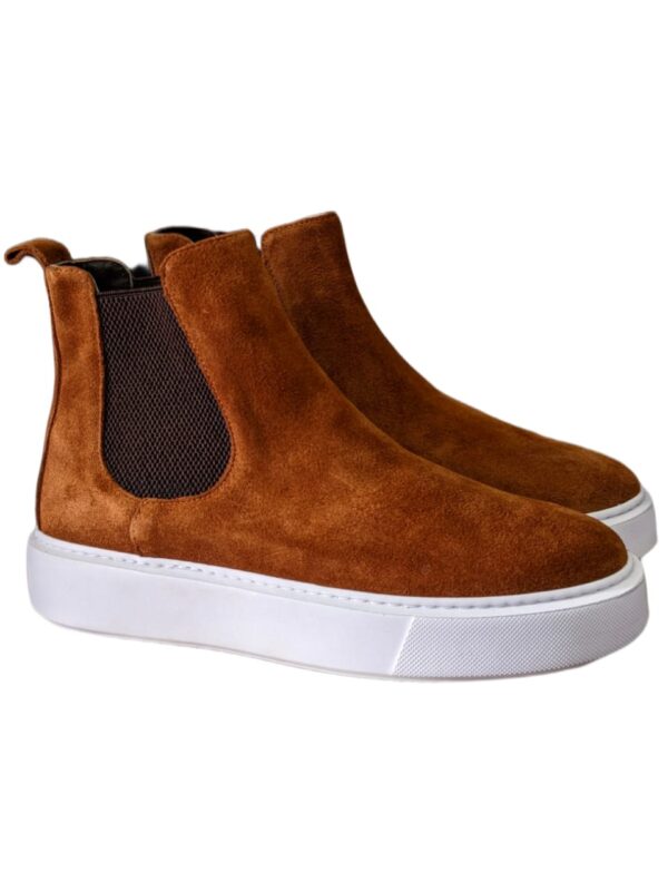 Casual Shoes for Men - Casual Fresh Footwear. Men's Casual Boot Shoes in Orange Colour