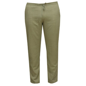 Green Linen Pant - Men's Casual Wear