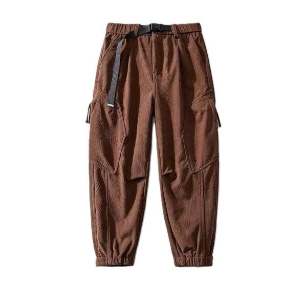 Brown Cargo Pant with Belt - Men's Casual Wear