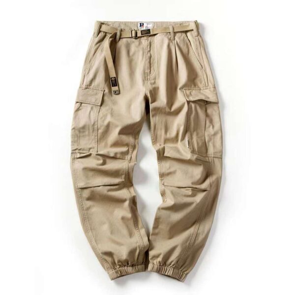 Brown Cargo Pants with Belt - Men's Casual Pants