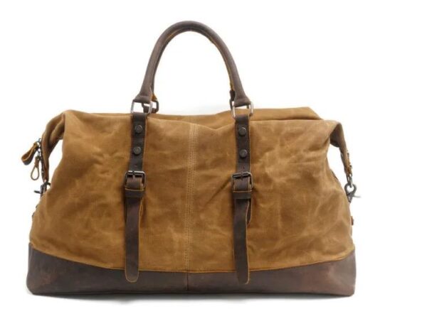 Brown Leather Duffle Bag - Men's Bags and Travel Bags, Gym Bags