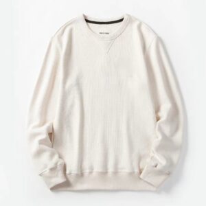 Cream Basic Power Sweatshirts for Men