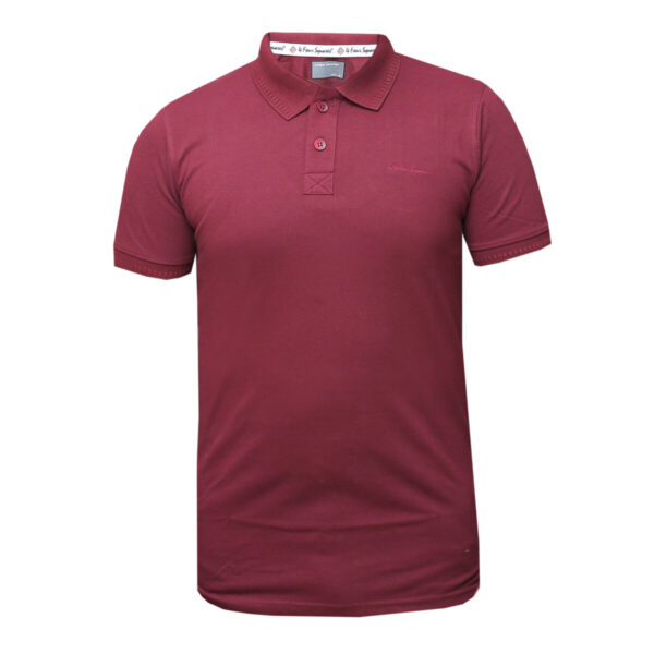 Plain Colour Polo 4Four Squares - Maroon