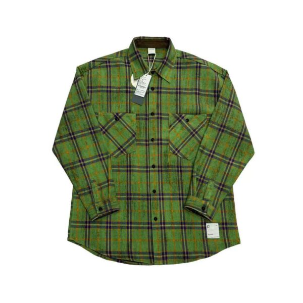 Green Flannel Shirt for Men