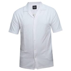 Plain White Shirt for Men - Short Sleeve