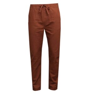 Coffee Brown Linen Pant for Men