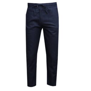 Navy Blue Linen Pant for Men