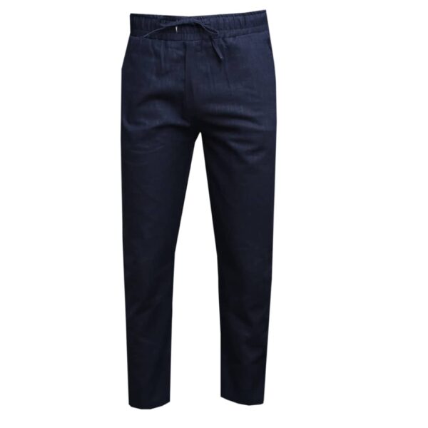 Navy Blue Linen Pant for Men