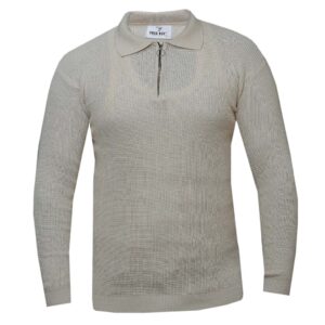 Long Sleeved T-Shirt - Cream - Men's T-Shirts