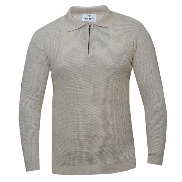Long Sleeved T-Shirt - Cream - Men's T-Shirts