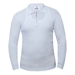 Long Sleeved T-Shirt - White - Men's Wear