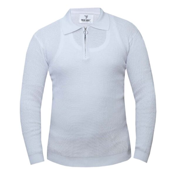 Long Sleeved T-Shirt - White - Men's Wear