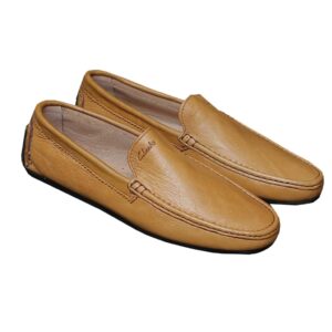 Yellowish-Brown Moccasins for Men - Men's Casual Shoes