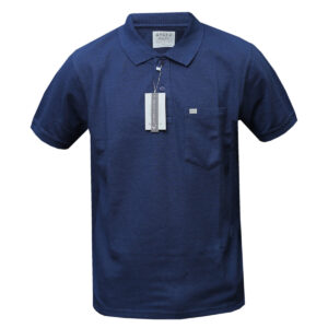 Blue Otaya Polo T-Shirt with Pocket - L,XL,XXL