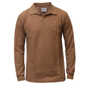 Home 83 Brown Long Sleeved Polo - Men's T-Shirts