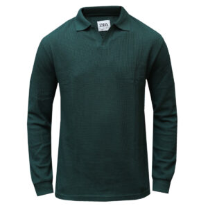 Home 81 Green Long Sleeved Polo - T-Shirts for Men
