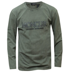 Green Moncler T-Shirt - Long Sleeved T-Shirts for Men