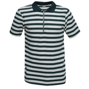 Home 81 Green Striped Polo T-Shirt - Men's Shirts for a Great Casual Outfit