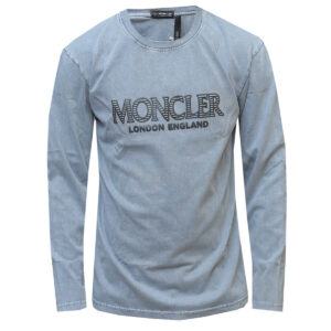 Grey Moncler T-Shirt - Long Sleeved T-Shirts for Men