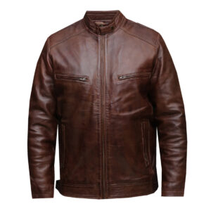 Brown Leather Jacket for Men - Men's Jackets