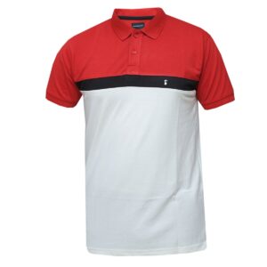Red & White Polo T-Shirt