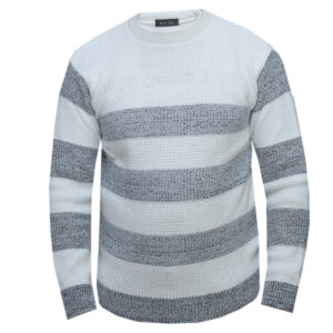 White & Grey Sweater-