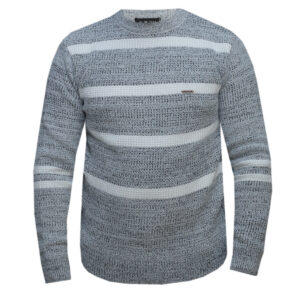 White & Grey Sweater- Sweaters & Cardigans