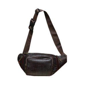 Dark Brown Leather Waist Bags - Fanny Packs