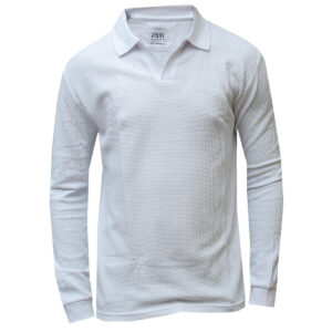 Home 79 White Long Sleeved Polo - Men's T-Shirts
