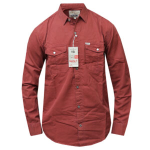 Gusto Burnt Orange Long Sleeved Shirt