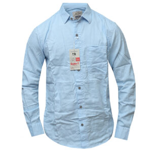 Gusto Sky Blue Long Sleeved Shirt - Premium Clothing for A High Class, Simple Luxury Style.