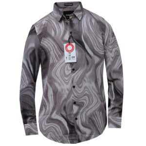 Long Sleeved Satin Shirt for Men