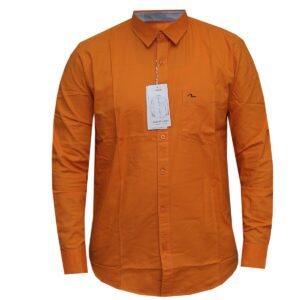 Orange Long Sleeved Casual Shirt