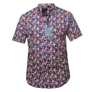 Pink Petal Short Sleeved Shirt - Beach Wear