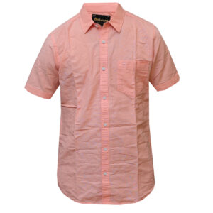 Plain Pink Short Sleeved Shirt for Men
