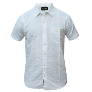 Plain White Short Sleeved Shirt for Men