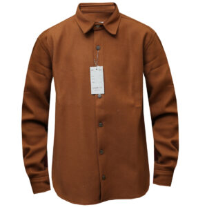 Orange Casual Jacket Shirt - Men's Luxury Casual Shirts for a Luxurious Classy Look