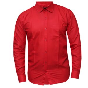 Plain Red Gentle Shirt for Men