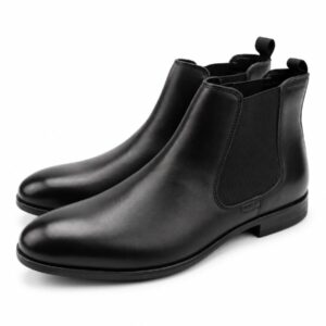 Black Leather Boots for Men