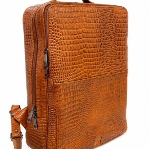 Brown Leather Back Pack Bag - Laptop Bags