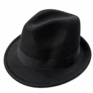 Classic Dark Brown Short Brim Fedora Hat