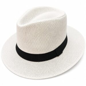 Classic Cream Paper straw safari fedora hat